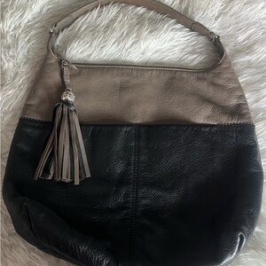 Brighton black/taupe large purse. 14 1/2” Wide, 14” Tall, Original